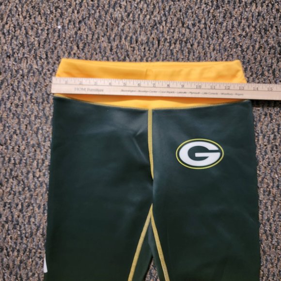 NWOT Women's Green Bay Packers Green and Gold Leggings Size Small - Picture 12 of 16